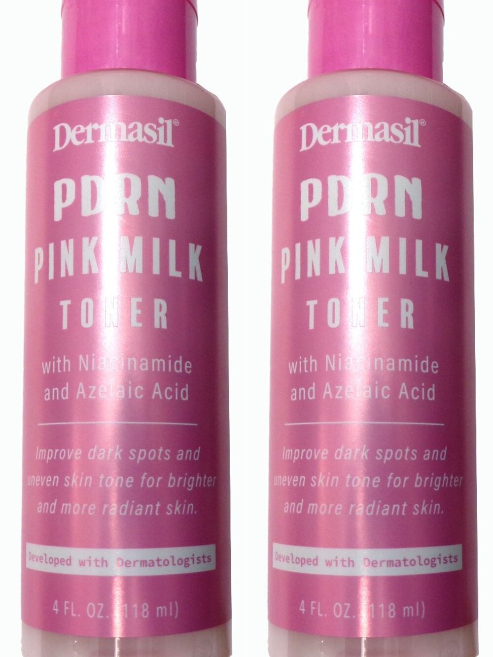 Dermasil PDRN Pink Milk Toner with Niacinamide and Azelaic Acid 2-Pack, 8 fl. oz